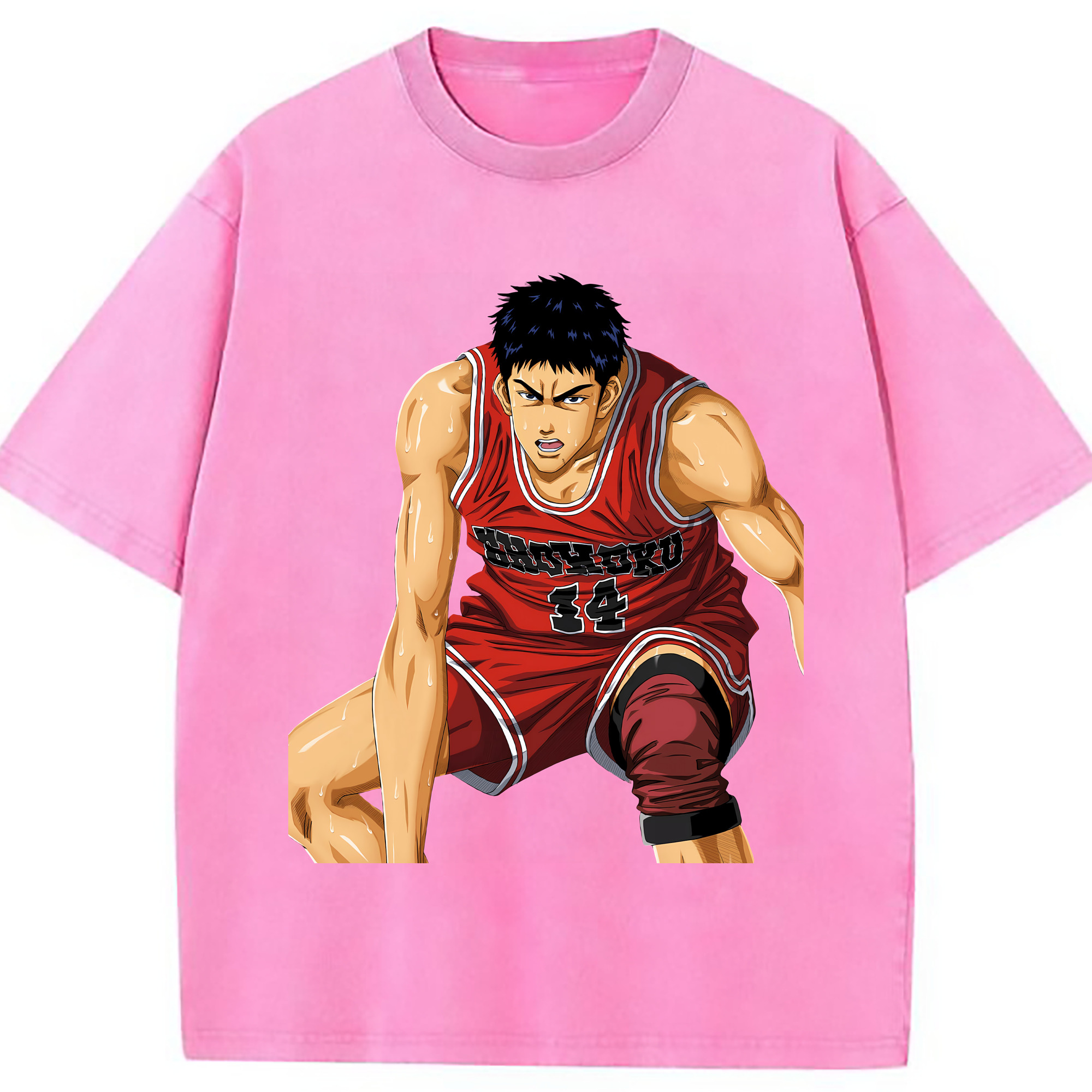 （画像用） SLAM DUNK／スラムダンク 綿100% ヴィンテージ風 半袖Tシャツ（フロントプリント）